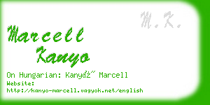 marcell kanyo business card